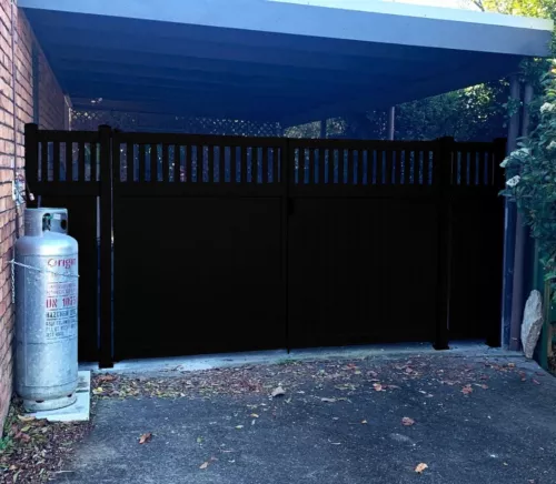Dark Grey Gates Fences Gates Top Batten DIY Kits Aluminium Custom Hamptons Style - Picture 3 of 13