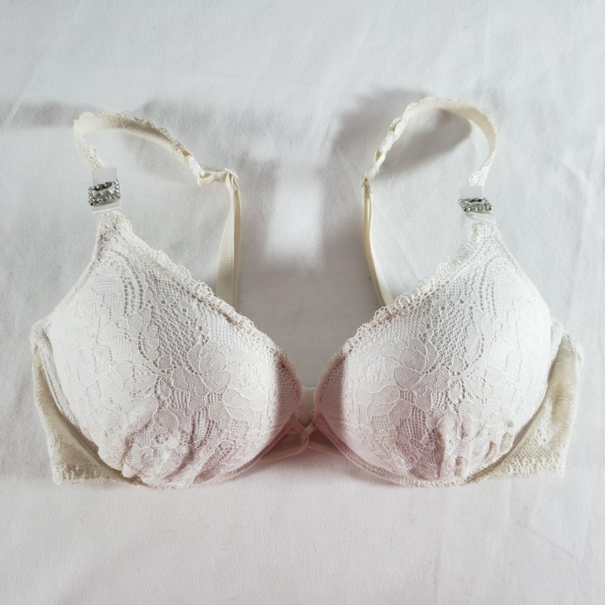 Victoria's Secret 34C Miraculous Plunge Bombshell Bra White