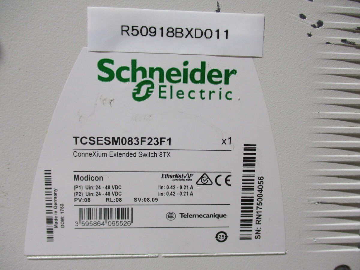SCHNEIDER ELECTRIC TELEMECANIQUE TCSESM083F23F1 CONNEXIUM SCHNEIDER ELECTRIC TELEMECANIQUE TCSESM083F23F1 CONNEXIUM