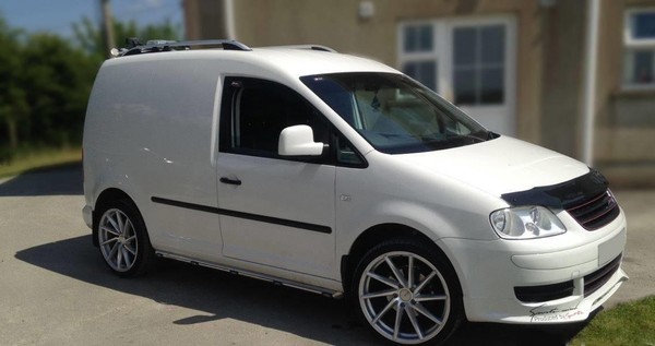 Side Bars + Amber Leds FüR Volkswagen Caddy 2015 - 2021 Van Aus Edelstahl-image