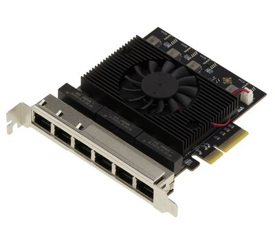 PCIe Netzwerkcontroller Karte 6 Ports 2.5 LAN Gigabit ETHERNET 1G 2.5G