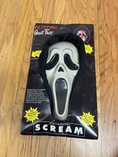 Vtg 1997 Fun World Original SCREAM Movie Ghost Face Bleeding Mask NEW