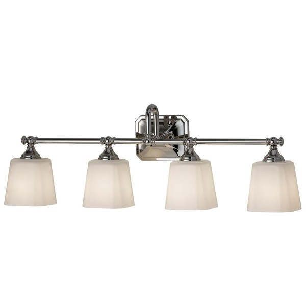 GroßE Badlampe Mit Led 76Cm Lang Glas Schirm Wandleuchte Badezimmer Spiegel-image