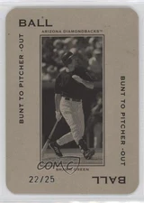 2005 Donruss Throwback Threads Ball Bunt to Pitcher -Out 22/25 Shawn Green n1u