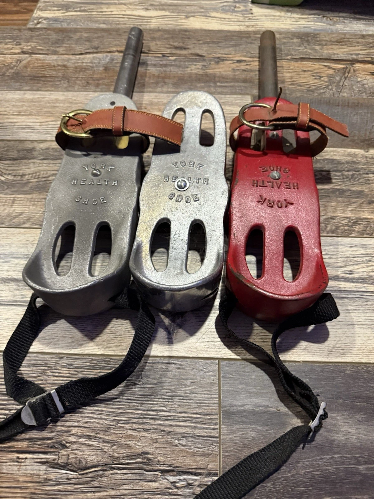 Vintage York Health Shoes 1 Each Red and Grey Iron W/One Lightweight Shoes
Opens in a new window or