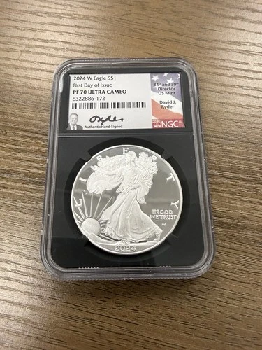 Photo of a 2024-W American Silver Eagle Proof from an eBay listing that sold on Jul 19, 2026