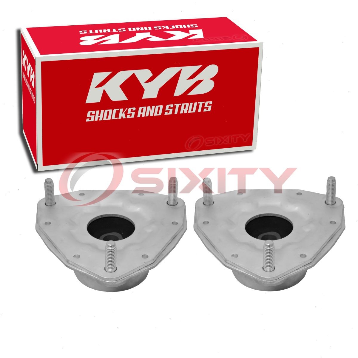 2 pc KYB Front Suspension Strut Mounts for 2009-2017 Nissan GT-R Shock lc