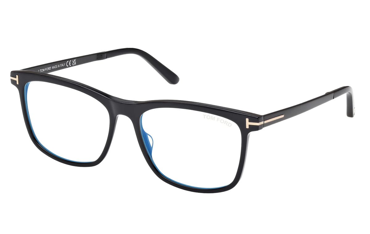 New TOM FORD Eyeglasses TF 6038-B 001 56-16 145 Black Frames w