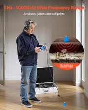 New Pipe Water Leak Detector for Indoors, 1Hz-10000Hz, 7" Touchscreen Plumbing