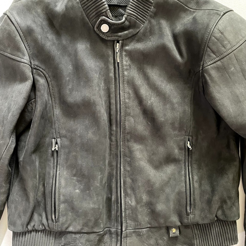 Mens BMW Motorcycle Jacket Size 42 Black Motorrad Atlantis Leather ...