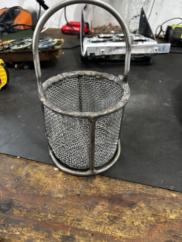 HD Round Stainless Steel SS Metal Parts Dip Basket Bucket