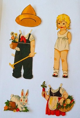 Anziehpuppe Papierpuppe Paper Doll ..  Anneke   ...