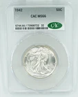 1942 CAC MS66 Walking Liberty Half Dollar