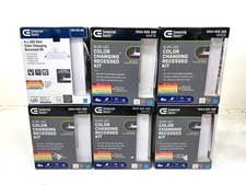 6PK Commercial Electric Ultra Slim Square 4 in.Color Select Recessed LED Kit