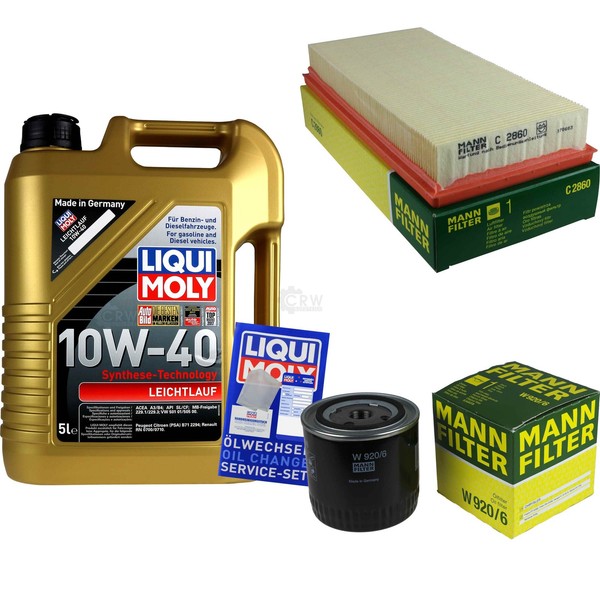 Mann Inspektionspaket 5L Liqui Moly 10W-40 FüR Chrysler Voyager/Grand 3.3I-image