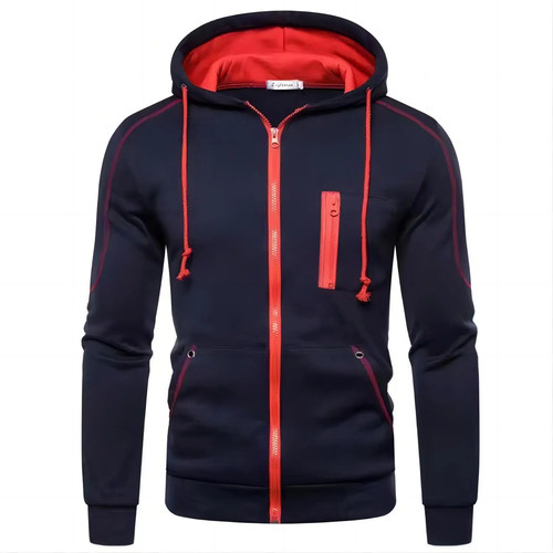 2025 Neu Herbst Herren Sweatshirts Langarm Jacke Hoodie Reißverschluss Jacke - Bild 4 von 25