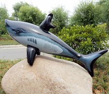 Inflatable Shark - 80cm - Beach Pool Swimming Toy Children Party Prop Animal Toy