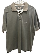 Vintage Thomas Burberry Short Sleeve Polo Shirt Gray Size L