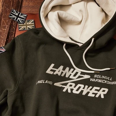 LAND ROVER (GENUINE OE) Land Rover Genuine Red Canoe Pullover Hoodie Clothing - Bronze Green LKHM183KHD