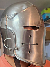 "Medieval Crusader Knight Great Helm Armor Helmet Templar LARP Cosplay USA"