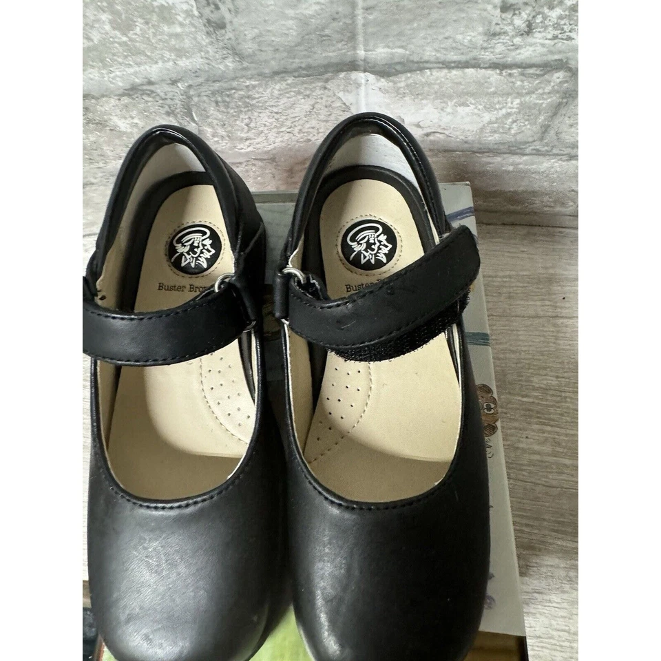 Girls Buster Brown Shoes Carly Mary Jane Style Black Size New-11M - Image 3 of 4