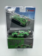 Brand New Mini GT Porsche 911 GT3 R #77 AO Racing #889 Green Rexy