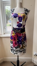 Joseph Ribkoff Floral Dress With Duelled Belt Size 8