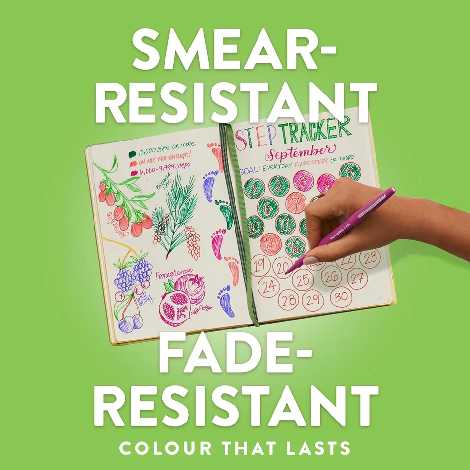 Flair Penna, Punta Media Da 1.1 Mm, Nero, Scatola Da 12 - Immagine 3 di 4