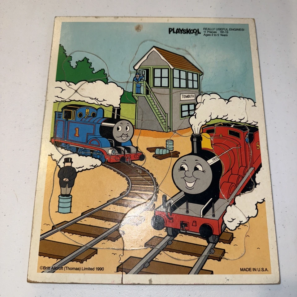 Rompecabezas Playskool Thomas el Tanque Motor DE COLECCIÓN 11 Piezas Limitado 1990 (191-13) Foto 4 de 4