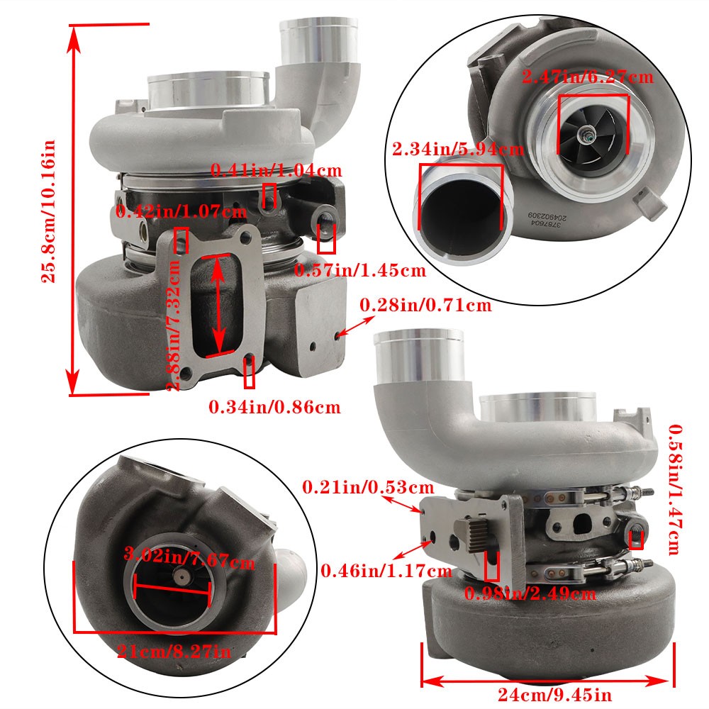 Turbocharger For Dodge Ram 2500 3500 6.7L Diesel Cummins HE300VG 2013-2017 2018 thumbnail 5
