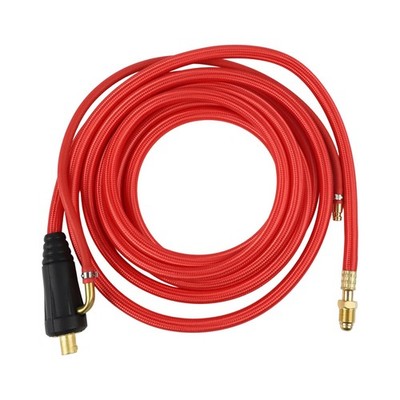 Wp26 Quick Connect Tig Welding Torch Gas-electric Integrated Red Hose Cable Wire