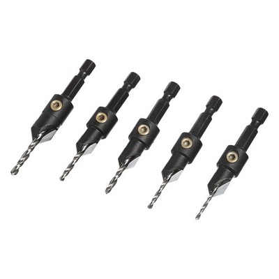 Trend Snappy 5-teiliges TCT Senker-Set, imperial, einstellbare Tiefe, Quick R...