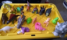 Dinosaur Toys Figures Mixed Lot Bundle, Hard Plastic, Various Species