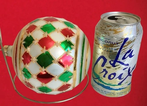 CHRISTOPHER RADKO 1998 DIAMOND CAPULET BALL  CHRISTMAS ORNAMENT (marks)