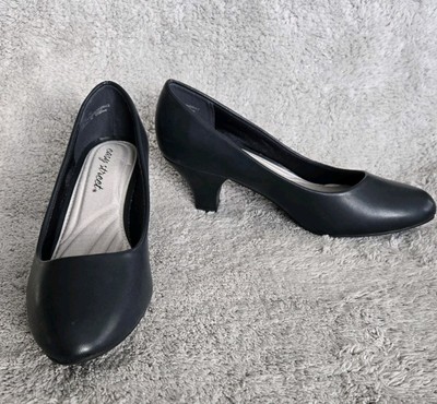 Easy Street women s fabulous Navy Blue faux leather super flex heels size 7M