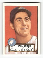 1983 Topps 1952 Reprint Series Carl Scheib #116 Philadelphia Athletics