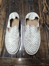 OluKai Pehuea Pa'i Women's Size 9 Gray White Slip On Shoes Sneakers 20360