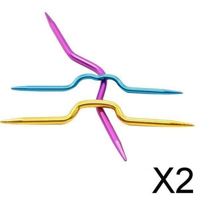 2X 3 Größen Aluminium Kabel Stich Stricken Halter Werkzeug Set
