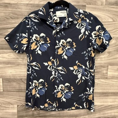 SELECTED HOMME SHIRT SHORT SLEEVE FLOWER SIZE XS 14 73
