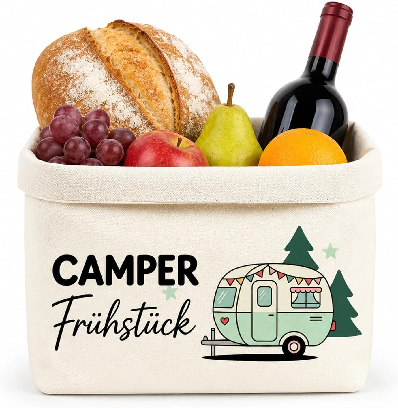 Camper Gifts Basket, Camping Accessories Bread Basket Made of Fabric, Camper Bre