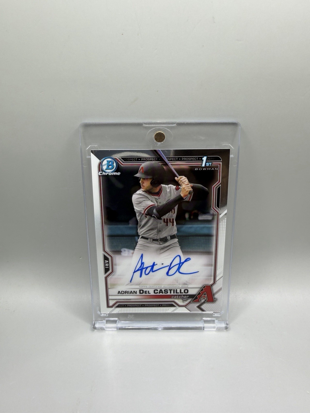 Adrian Del Castillo 2021 Bowman 1st Chrome Auto W/ Mag Diamondbacks