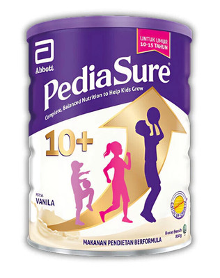 Abbott Pedia Sure 10 Plus 850g Vanilla 10-15 Years Old - Original