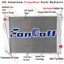 4 Rows Aluminum Radiator For Pontiac Fiero 1984-1988 2.5L Straight 4-cyl 2.8L V6