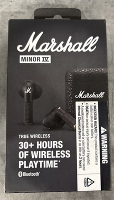 Marshall Minor IV Wireless Earbuds (Black)