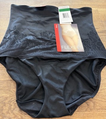 Maidenform Flexees feste Shapewear schwarze Slips Hose Größe Large B87