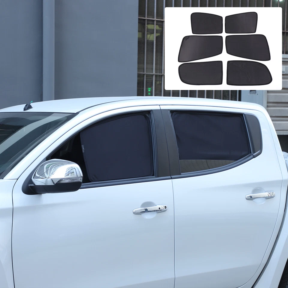 Cubierta magnética de malla parasol de ventana para Mitsubishi L200 Trition 15-23 6X Foto 3 de 4