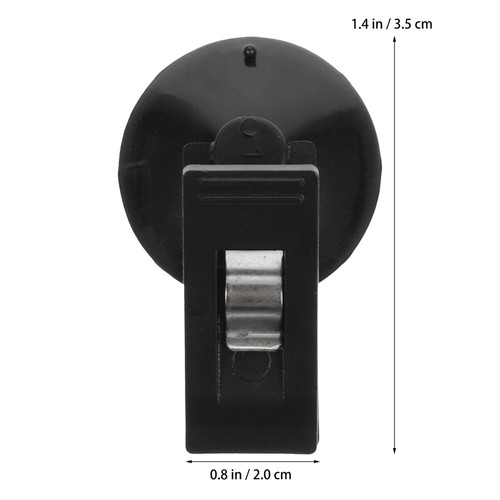 4 Pcs Card Holder Mounted Clip Suction Cup with Clamp - Imagen 11 de 12