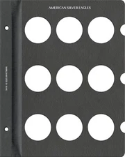 Whitman Prestige™ Coin Album - American Silver Eagles Blank Page - 9 Openings