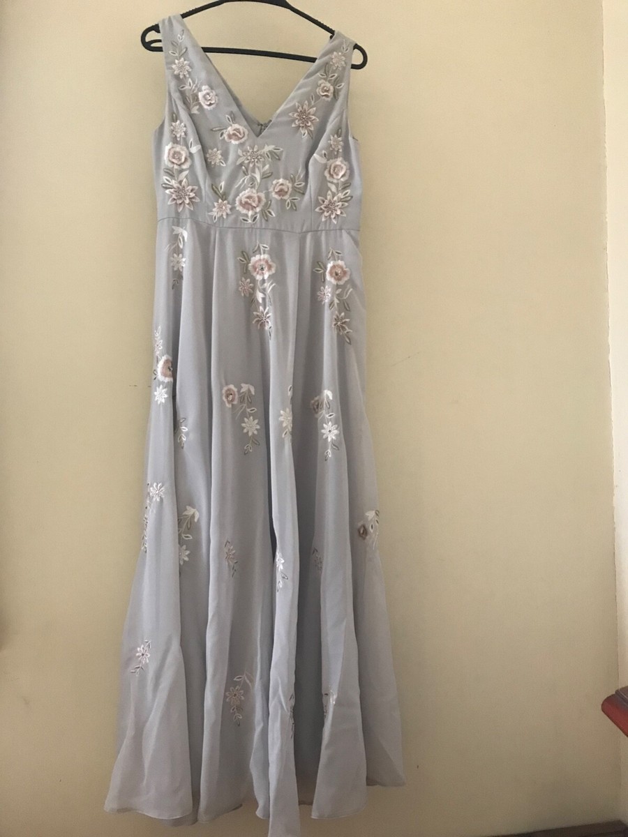 monsoon clemence embroidered maxi dress Leo Lin Clémence Embroidered Split Maxi Dress - Hibiscus in Pistachio main image 1