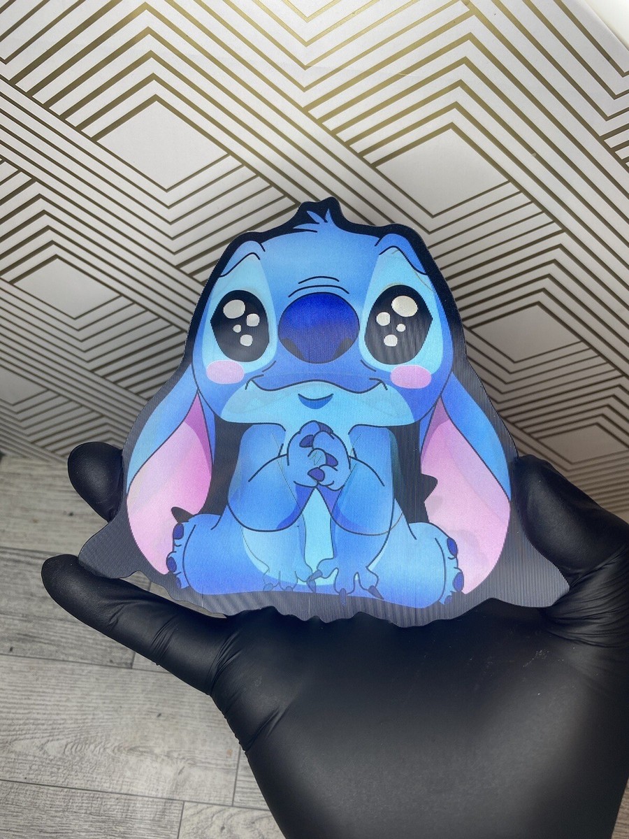 Lilo＆Stitch　エッチング・ミラー Disney Lilo & Stitch Sitting Stitch Color Changing LED Lamp